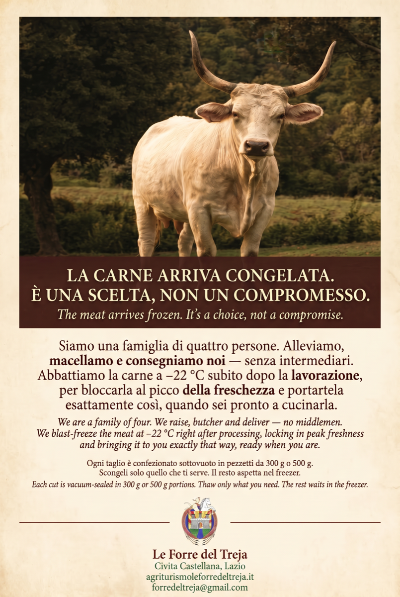 The meat arrives frozen — our commitment
